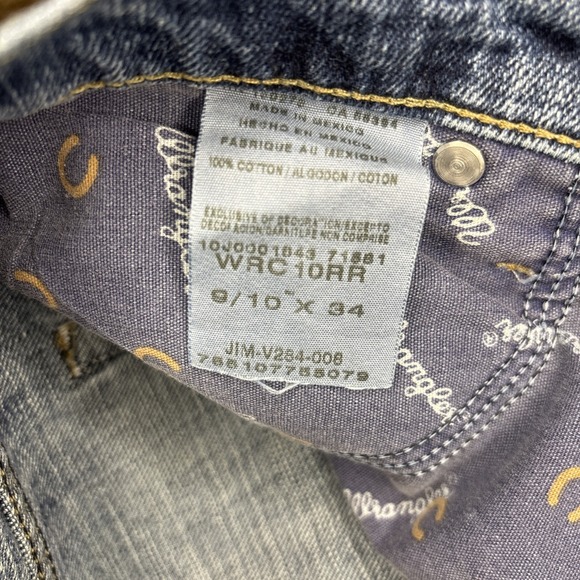 Wrangler Cash‎ Cowgirl Cut Jeans Women's 9/10 Mid Rise Cotton Western Split Hem - Picture 12 of 16